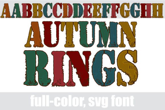 Autumn Rings: A Color Font for Seasonal Design