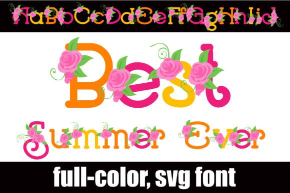 Best Summer Ever: A Vibrant Color SVG Font for Impactful Design