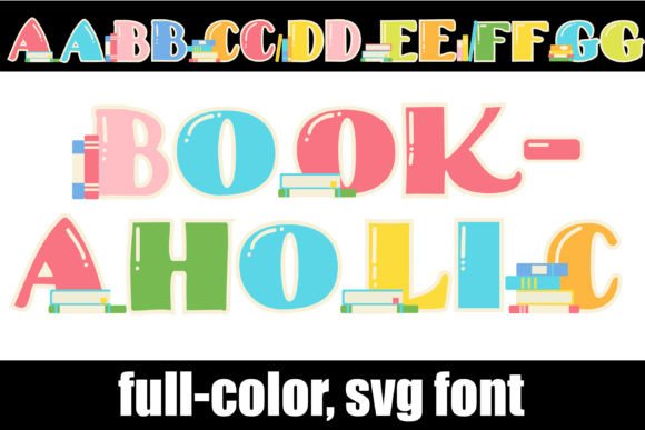 Bookaholic: A Color Font for Bold Typography