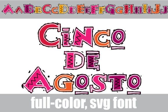 Cinco De Agosto: A Bold Aztec-Inspired Color Font for Modern Design