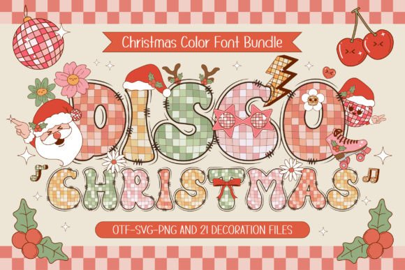 Disco Christmas: A Retro Font for Festive Branding