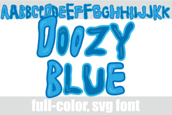 Doozy Blue: A Modern Color Font for Dynamic Design