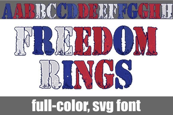 Freedom Rings: Elevate Your Designs with Grungy Patriotic Typography