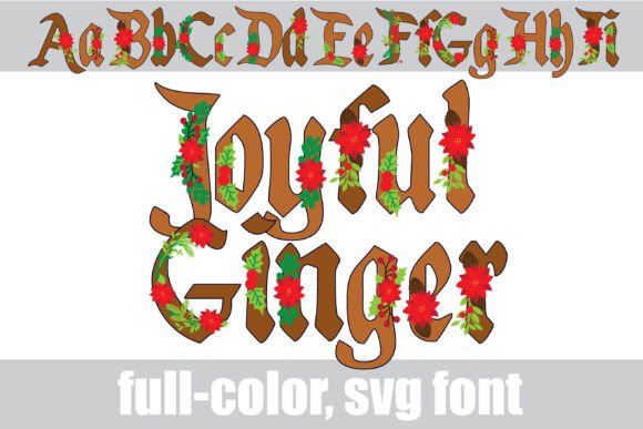 Joyful Ginger: Elevate Designs with Festive Typography
