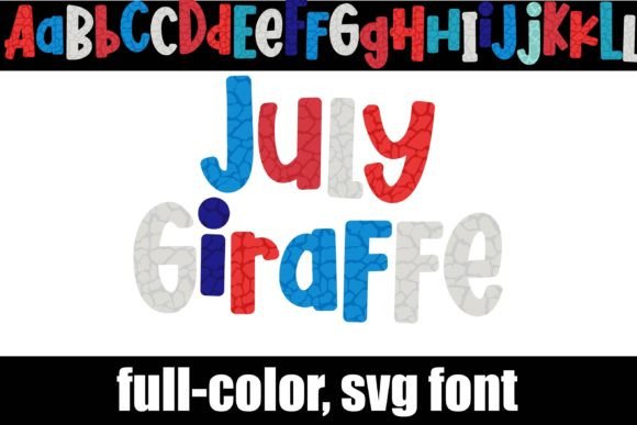 July Giraffe: A Bold Color Font for Vibrant Designs