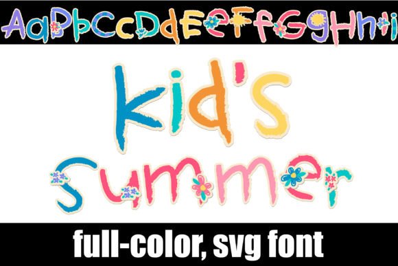 Kid's Summer: Vibrant Typography for Playful Designs