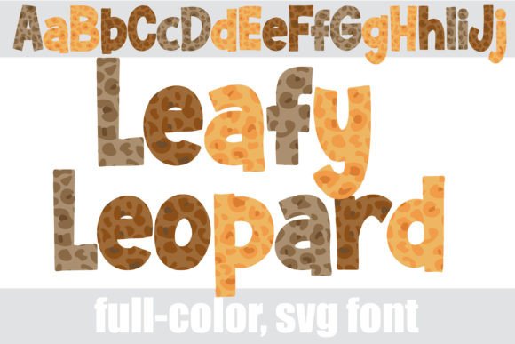 Leafy Leopard: Elevate Your Design with a Dynamic Color Font