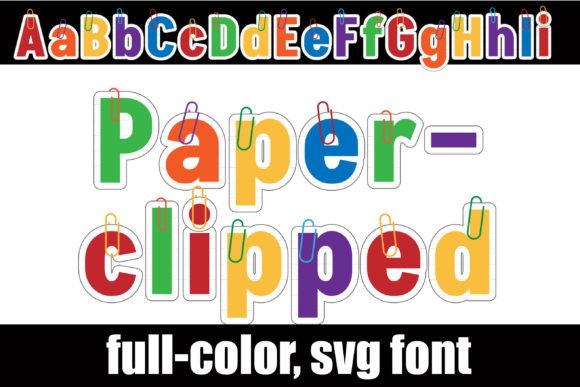 Paperclipped Primary: Elevate Your Designs with a Unique Color Font