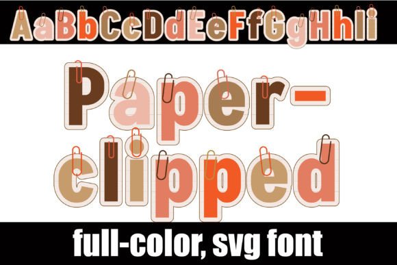 Paperclipped Pumpkin: A Colorful Font for Autumn Designs