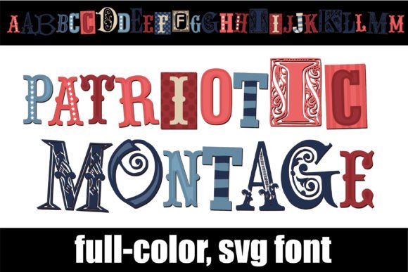 Patriotic Montage: Elevate Your Designs with Dynamic Typography