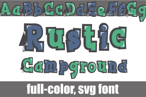 Rustic Campground: A Modern Graphic Design Asset