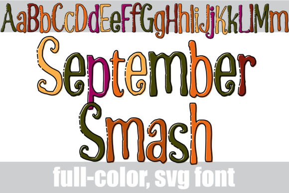 September Smash: Elevate Autumn Designs with Color Typography
