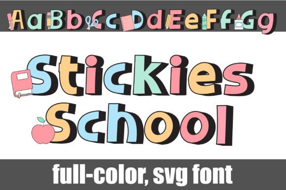 Stickies School Too: Inject Playful 3D Typography into Your Designs