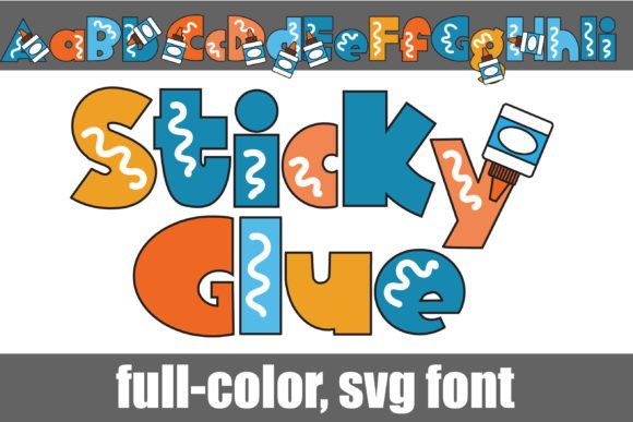 Sticky Glue: The Bold Color Font for Impactful Design