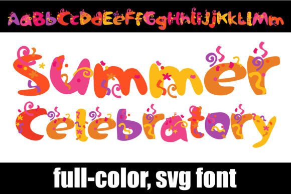 Summer Celebratory: A Whimsical Font for Vibrant Designs