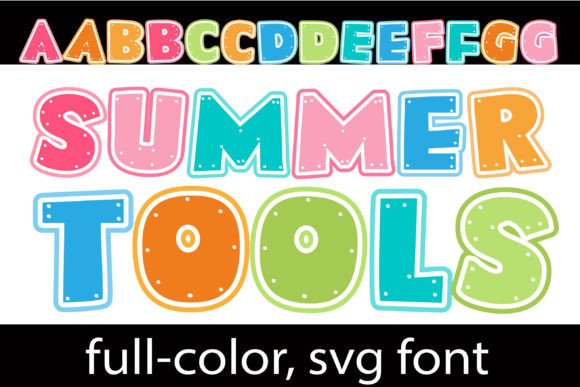 Summer Tools: A Colorful Font for Vibrant Designs