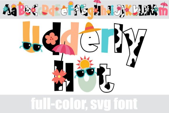 Udderly Hot: A Playful SVG Font for Modern Design