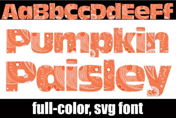 Unlock Autumnal Charm: The Pumpkin Paisley Design Font