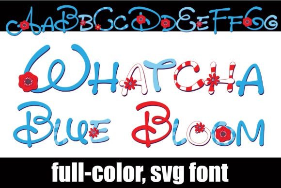 Whatcha Blue Blooms: Elevate Your Designs with This Vibrant Font
